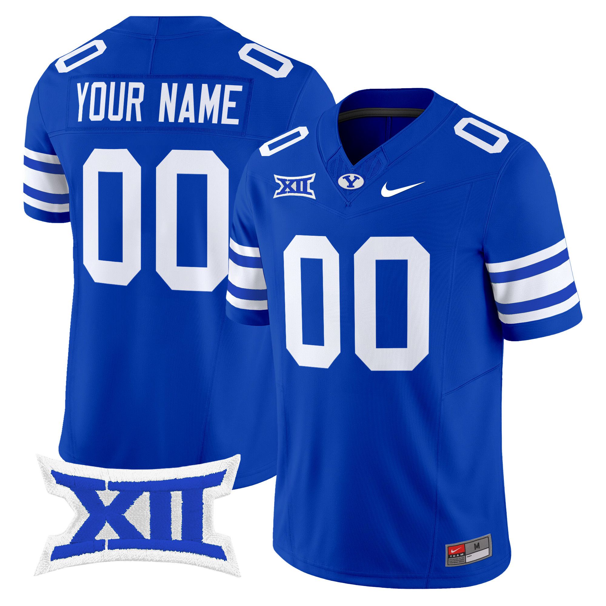 Men BYU Cougars Blue Nike 2024 Vapor Limited Custom NCAA Jersey style 1